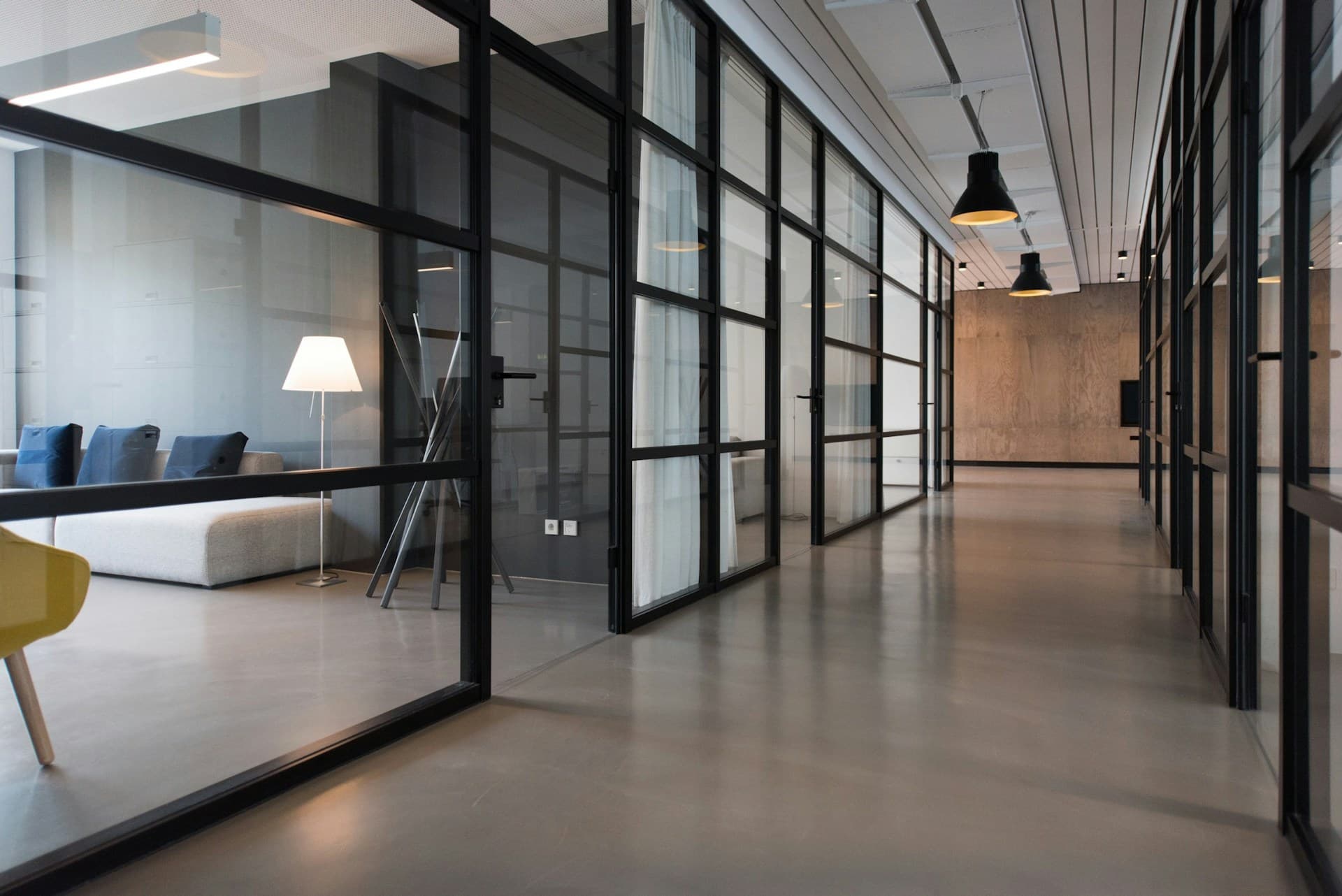 Scandinavian office overlooking the Baltic